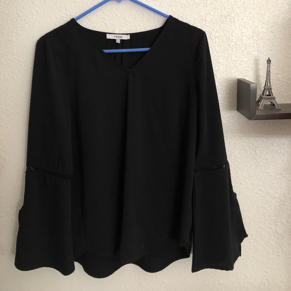 Black long sleeve blouse